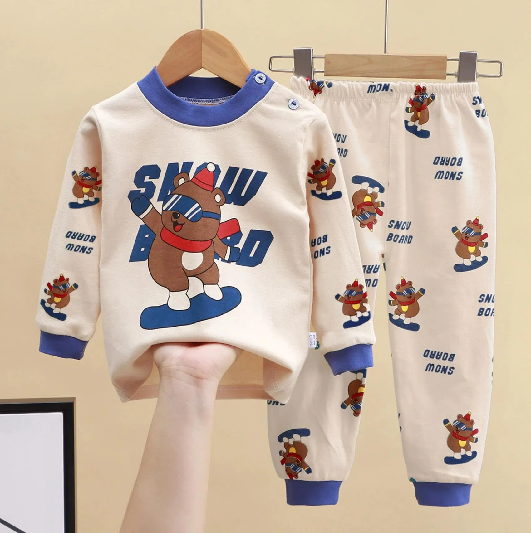 XM-Amigo 3 Completo Pigiami a Maniche Lunghe in Cotone per Bambino Maschio - immagine 2