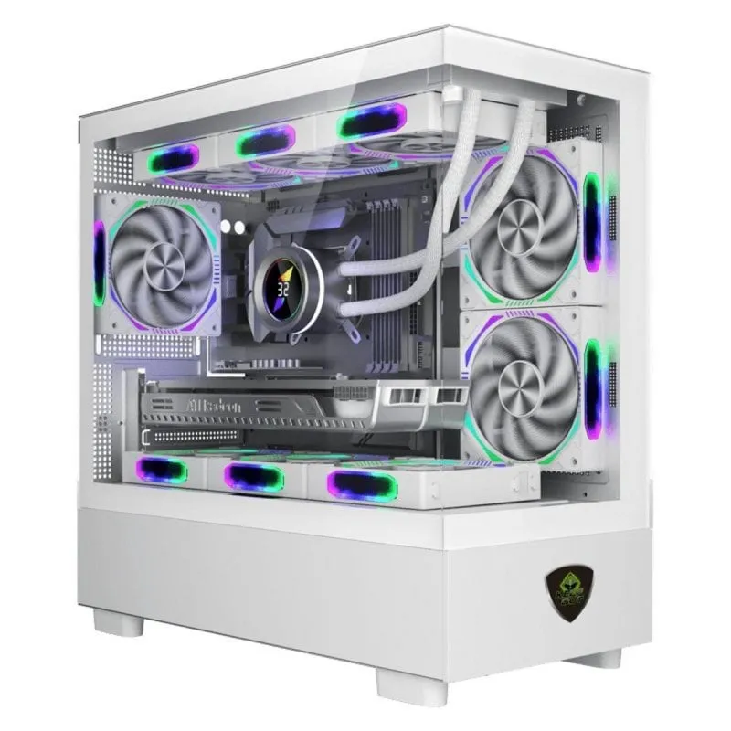 PC Case Keep Out XC-301W Glass Micro-ATX/ITX Ventilatore ARGB PC Case Keep Out XC-301W Glass Micro-ATX/ITX Ventilatore ARGB - immagine 1