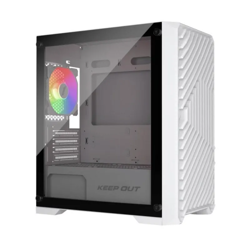 Case PC Keep Out XC-220 Glass Bianco Micro-ATX ARGB Gaming CasePC Keep Out XC-220 Glass Bianco Micro-ATX ARGB Gaming Case - immagine 1