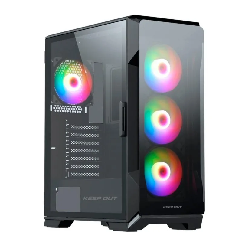 Case PC Gaming Keep Out XC-901 PRO Nero ARGB Compatibile E-ATX ATX Micro-ATX ITX Case PC Gaming Keep Out XC-901 PRO Nero ARGB Compatibile E-ATX ATX Micro-ATX ITX - immagine 1