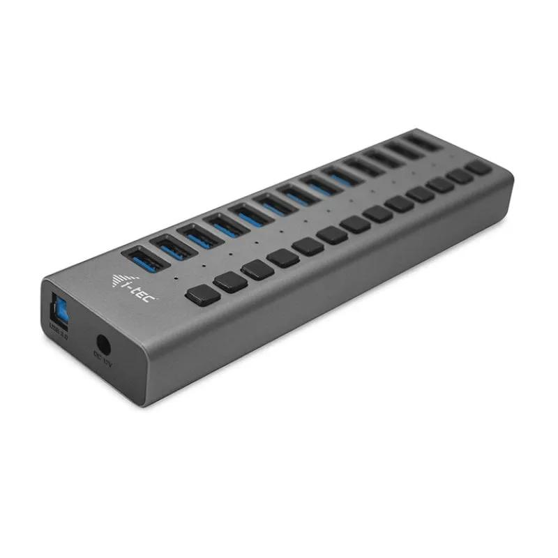 i-tec HUB di ricarica USB 3.0 a 13 porte + adattatore di alimentazione 60 W - immagine 1