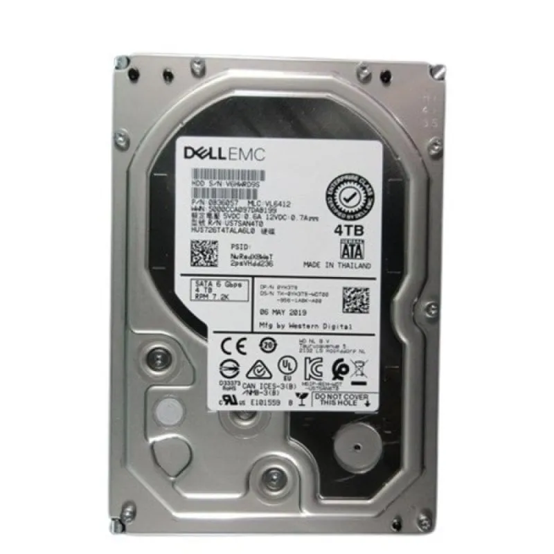 Unità Disco Duro Dell 400-BRCS 4TB 7200 RPM 3.5" Serial ATA III Unitá Disco Duro Dell 400-BRCS 4TB 7200 RPM 3.5" Serial ATA III - immagine 1
