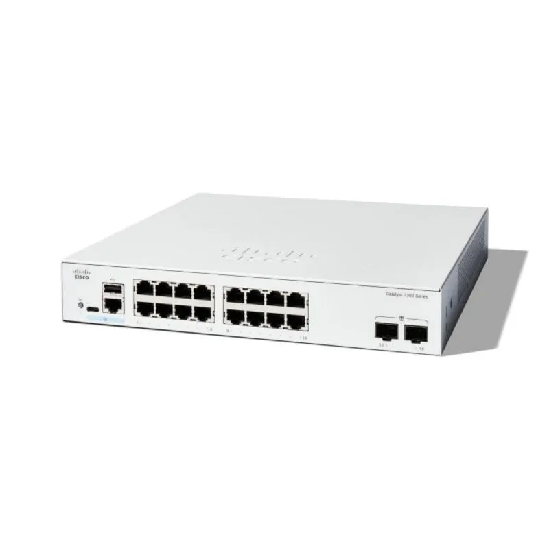 Switch Gestito Cisco C1300-16T-2G L2/L3 16 Porte Gigabit con 2 Moduli SFP Switch Gestito Cisco C1300-16T-2G L2/L3 16 Porte Gigabit con 2 Moduli SFP - immagine 1