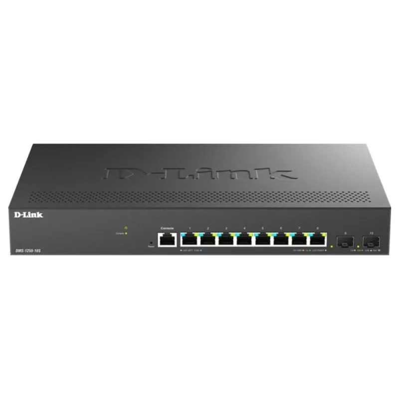 Switch Gestito D-Link DMS-1250-10S/E 8 Porte 2.5G Ethernet Montaggio a Rack - immagine 1