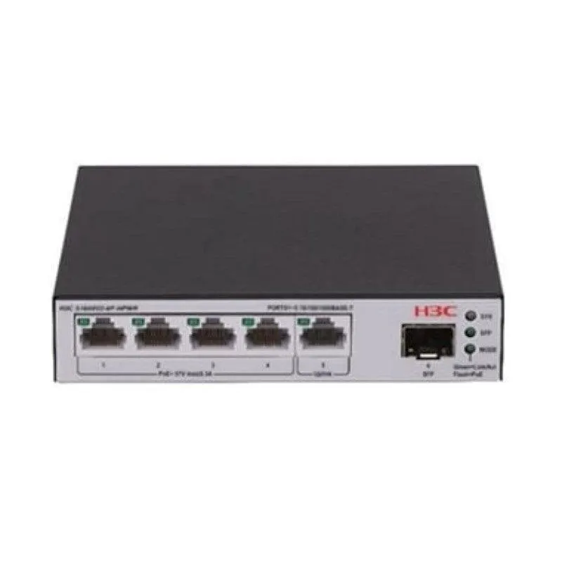 Switch H3C LS-1600V2-6P-HPWR-GL 5 Porte Gigabit SFP+ PoE+ Rack Gestito - immagine 1