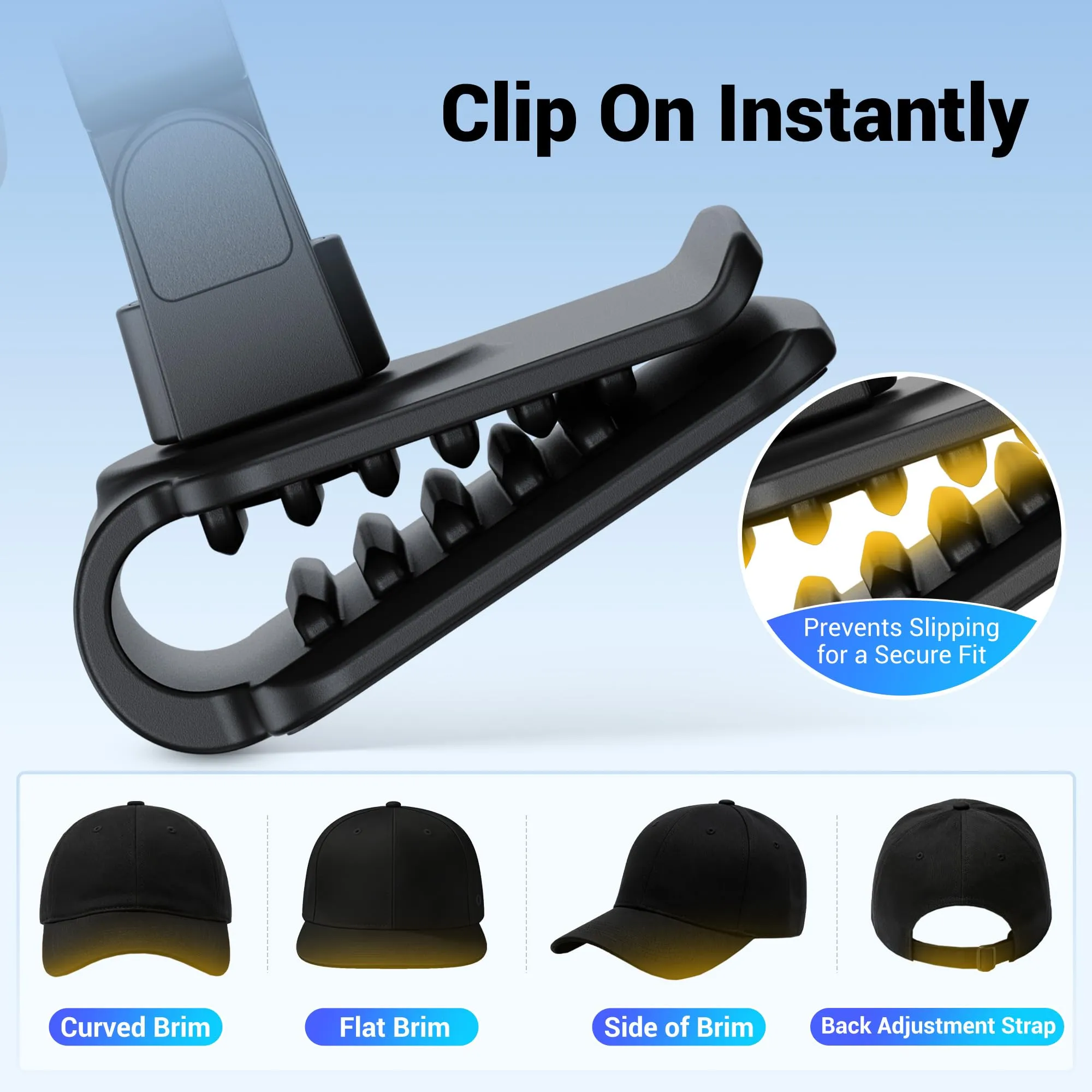 JJC Osmo Nano Cap Clip Mount, adattatore magnetico 360° cappello per DJI Osmo Nano - immagine 3