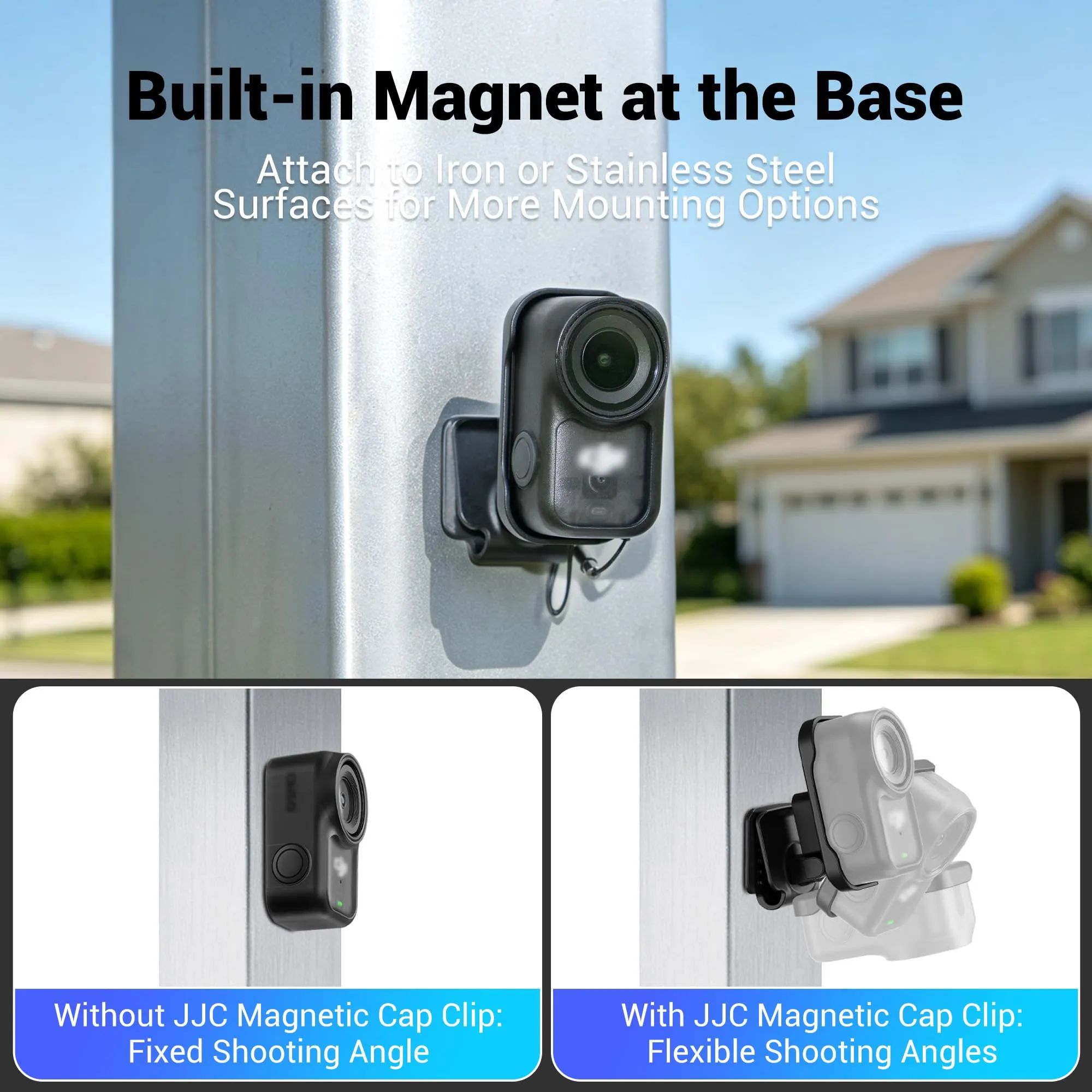 JJC Osmo Nano Cap Clip Mount, adattatore magnetico 360° cappello per DJI Osmo Nano - immagine 5
