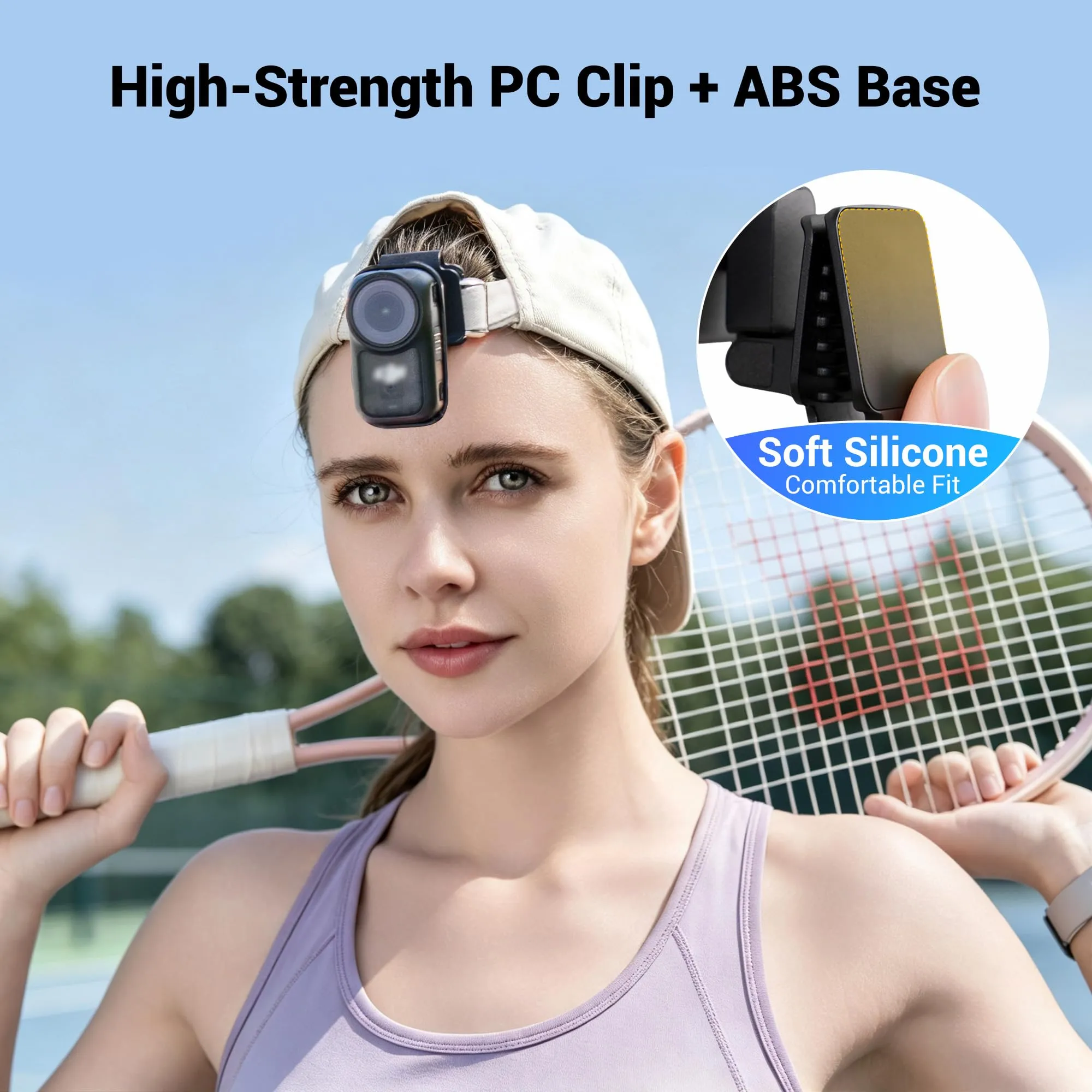 JJC Osmo Nano Cap Clip Mount, adattatore magnetico 360° cappello per DJI Osmo Nano - immagine 7