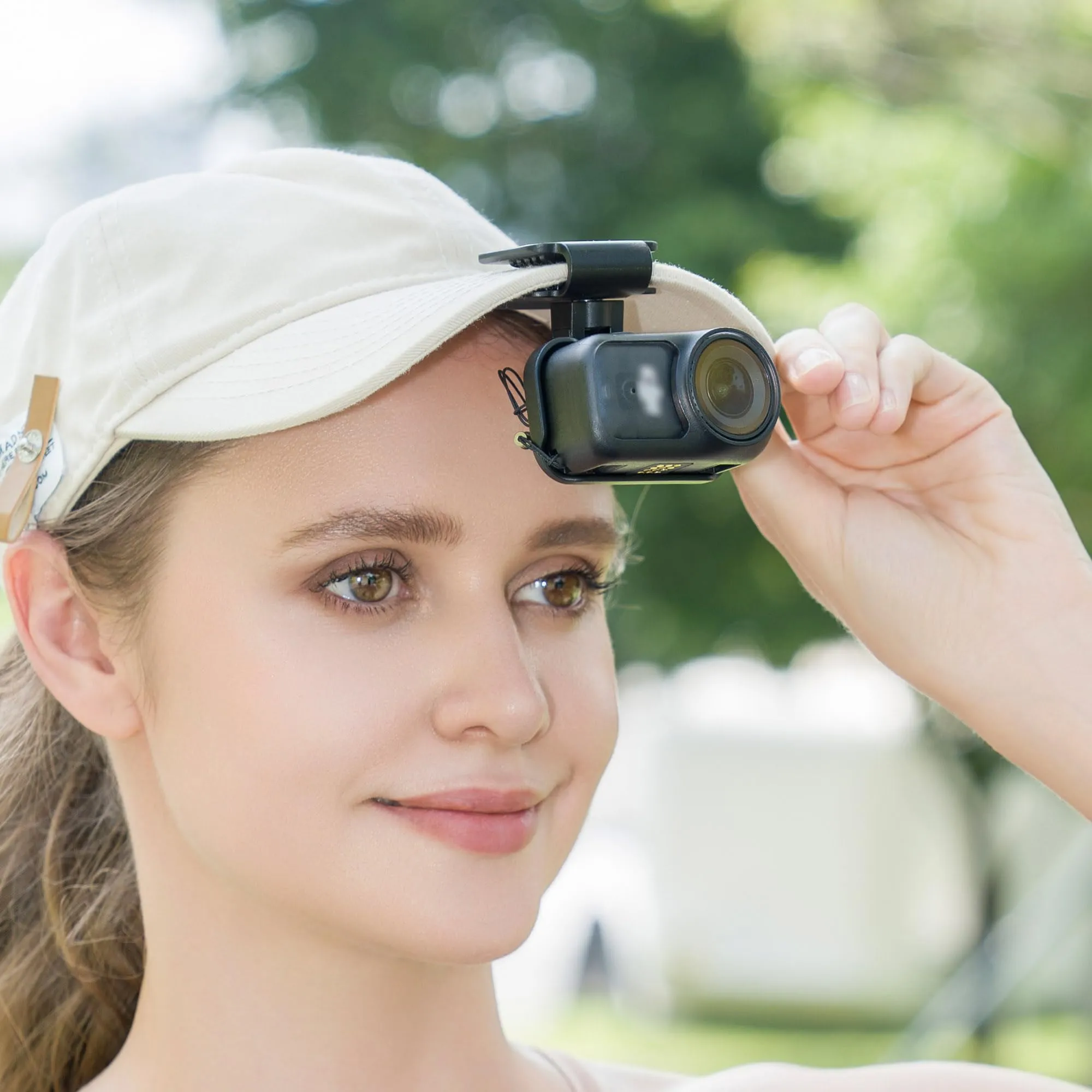 JJC Osmo Nano Cap Clip Mount, adattatore magnetico 360° cappello per DJI Osmo Nano - immagine 8