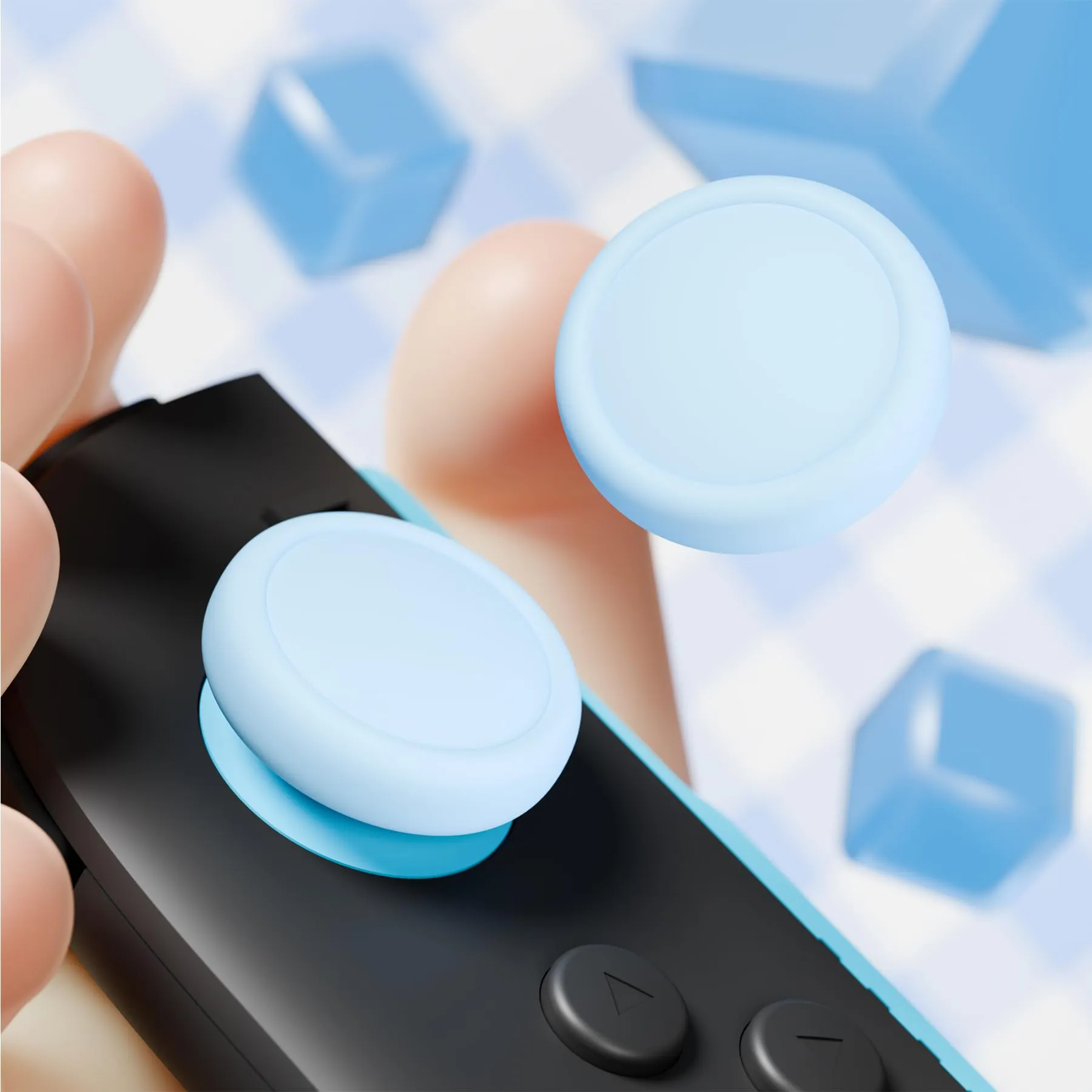 PlayVital Copri Levette Analogiche per Nintendo Switch 2, Celeste - immagine 5