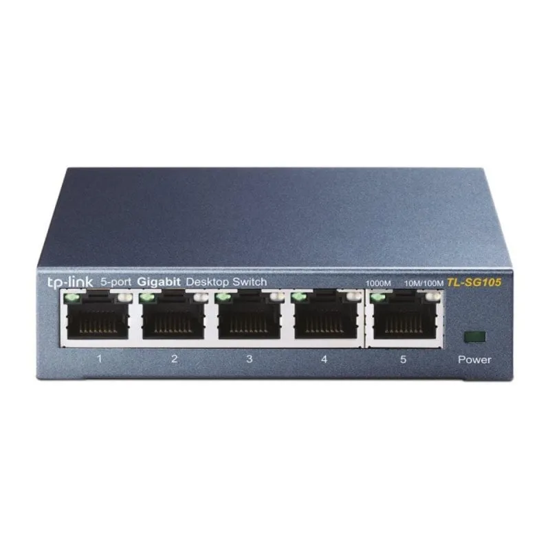 Switch Non Gestito TP-Link TL-SG105 Gigabit Ethernet 5 Porte Nero Switch Non Gestito TP-Link TL-SG105 Gigabit Ethernet 5 Porte Nero - immagine 1