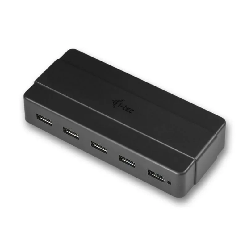 USB 3.2 Gen 1 Hub di ricarica con 7 porte USB 3.0 Nero 0,9 m cavo AC adattatore - immagine 1