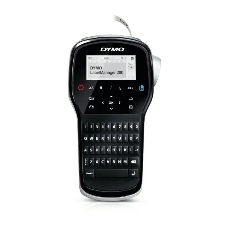 Stampante Etichette DYMO LabelManager 280 QWERTY D1 Trasferimento Termico Nero Argento - immagine 1