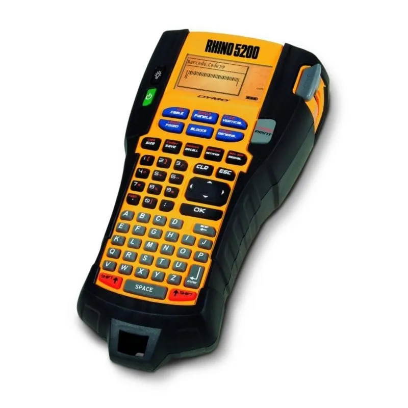 Rotulatore Dymo Rhino 5200 Transferenza Termica 180x180 DPI 10 mm/s Nero Giallo Rotulatore Dymo Rhino 5200 Transferenza Termica 180x180 DPI 10 mm/s Nero Giallo - immagine 1
