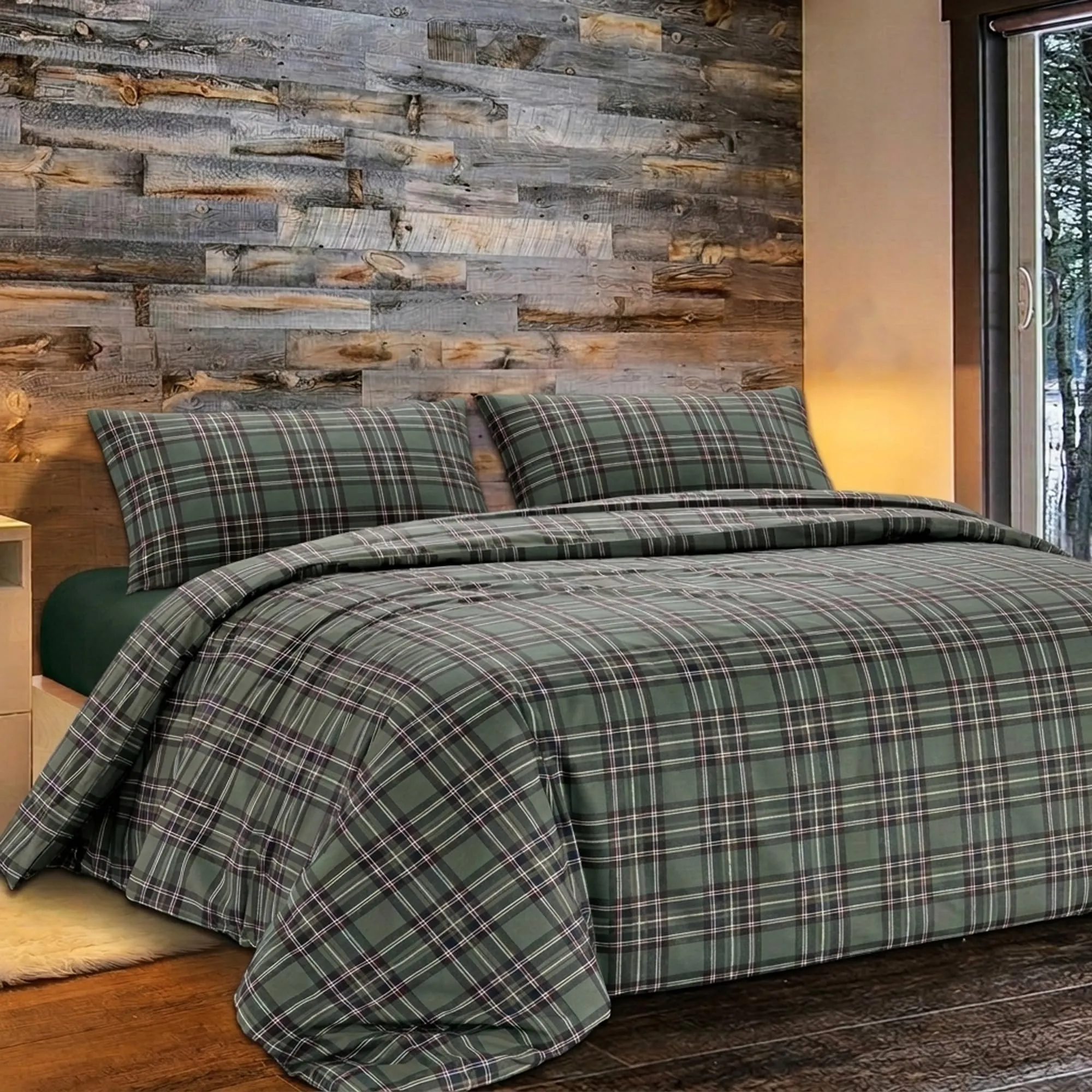 Dorian Home Copripiumino Matrimoniale Cotone 250x210 con 2 Federe - immagine 1