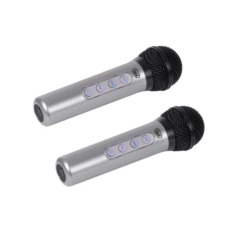 Microfono Trevi EM 415 R Karaoke Unidirezionale Wireless 15m USB-C Microfono Trevi EM 415 R Karaoke Unidirezionale Wireless 15m USB-C - immagine 1