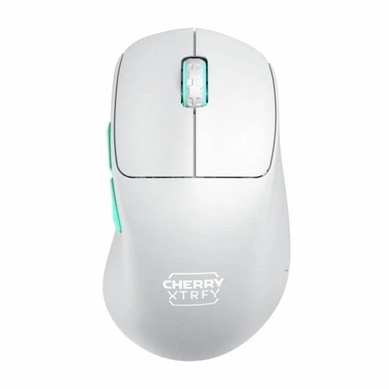 Mouse Cherry XTRFY M64 Wireless 26000DPI 2.4GHz 53g Blu Turchese Bianco - immagine 1