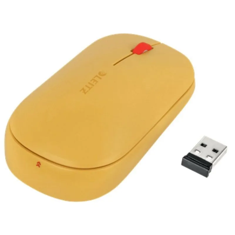 Mouse Leitz Cosy Ambidestro RF Wireless Bluetooth 4000 DPI Arancione - immagine 1