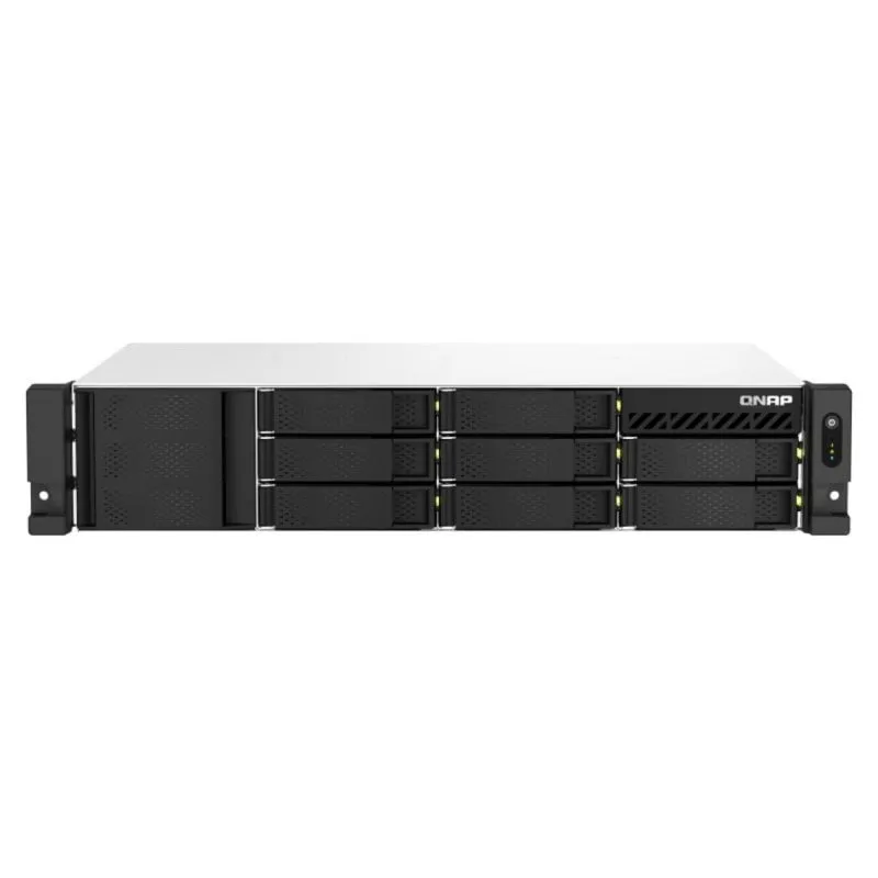 NAS QNAP TS-873AeU-RP Ryzen V1500B 4 Core 8 Thread 4GB DDR4 SO-DIMM 2,5GbE M.2 PCIe NVMe - immagine 1