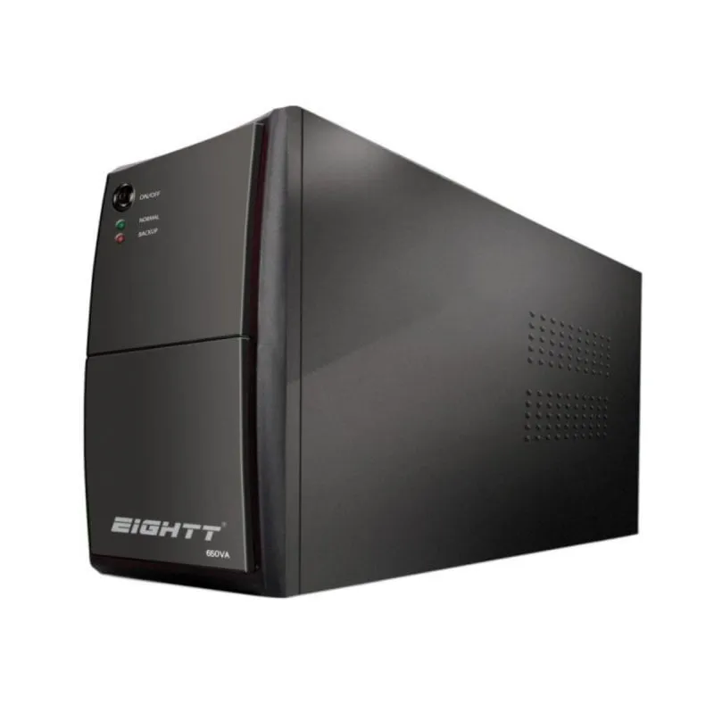 UPS Eightt ES650 0,65 kVA Seno 110-240 V Mini Tower Nero UPS Eightt ES650 0,65 kVA Seno 110-240 V Mini Tower Nero - immagine 1