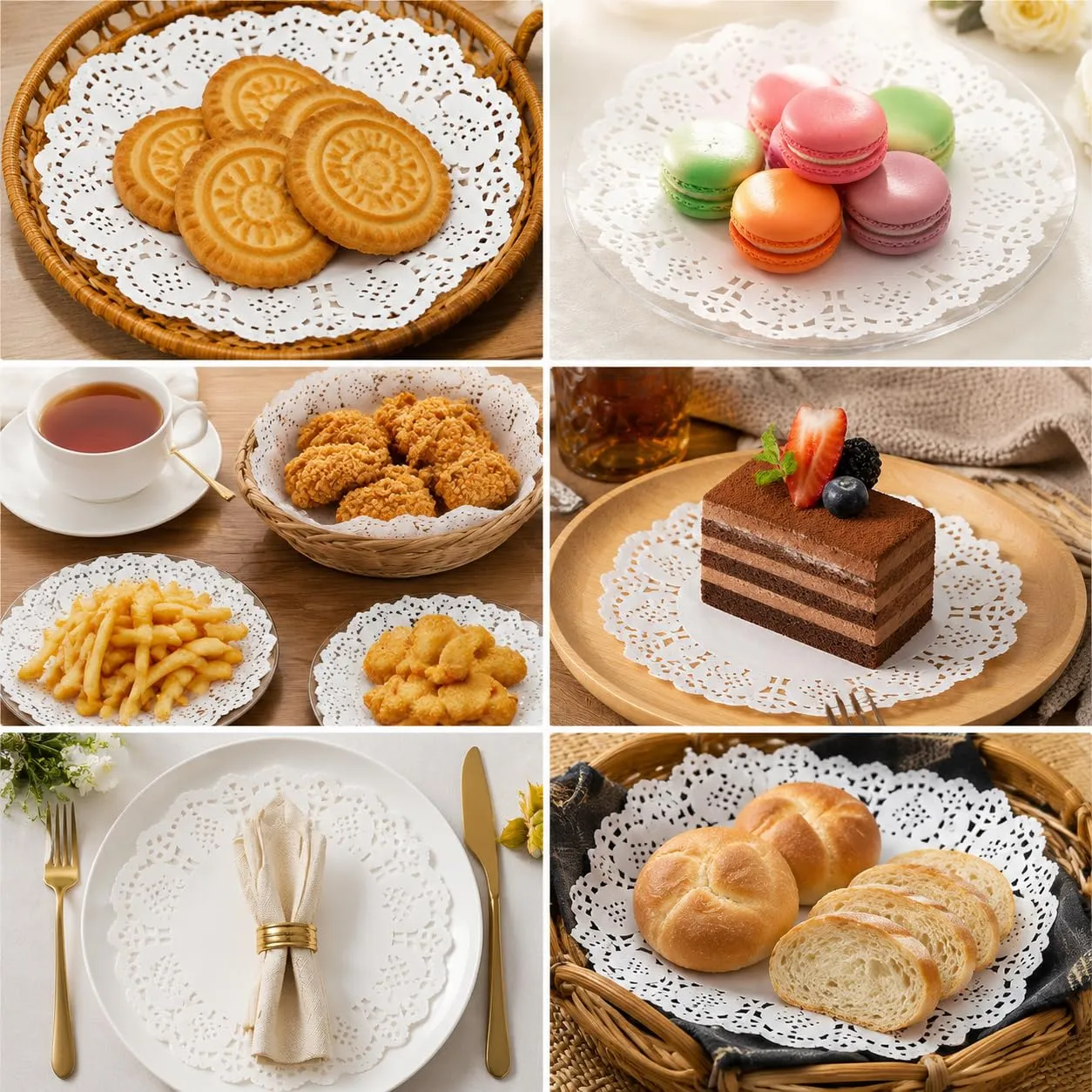 400 Pezzi Centrini Carta Pizzo Rotondi 9 cm - immagine 5