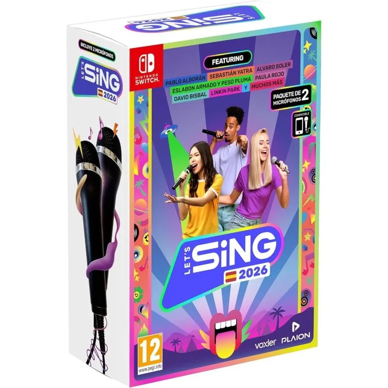 Let's Sing 2026 + 2 microfoni per Nintendo Switch - immagine 1