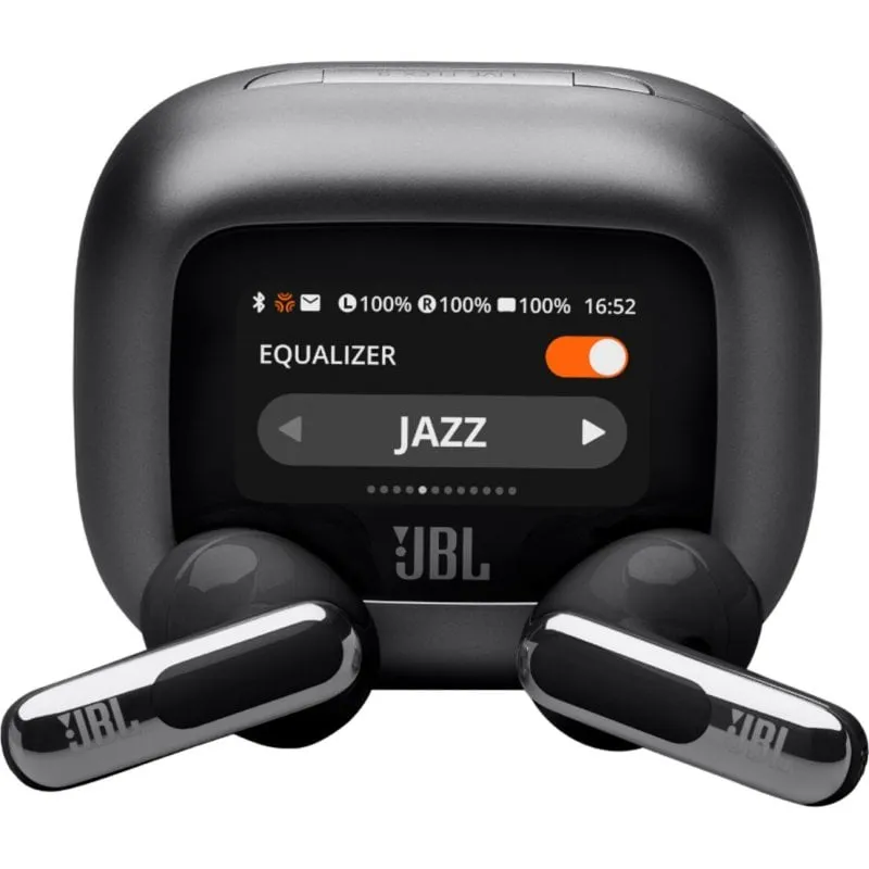 Auricolari JBL Live Flex 3 wireless bluetooth con Cancelazione del Rumore e Microfono Nero - immagine 1