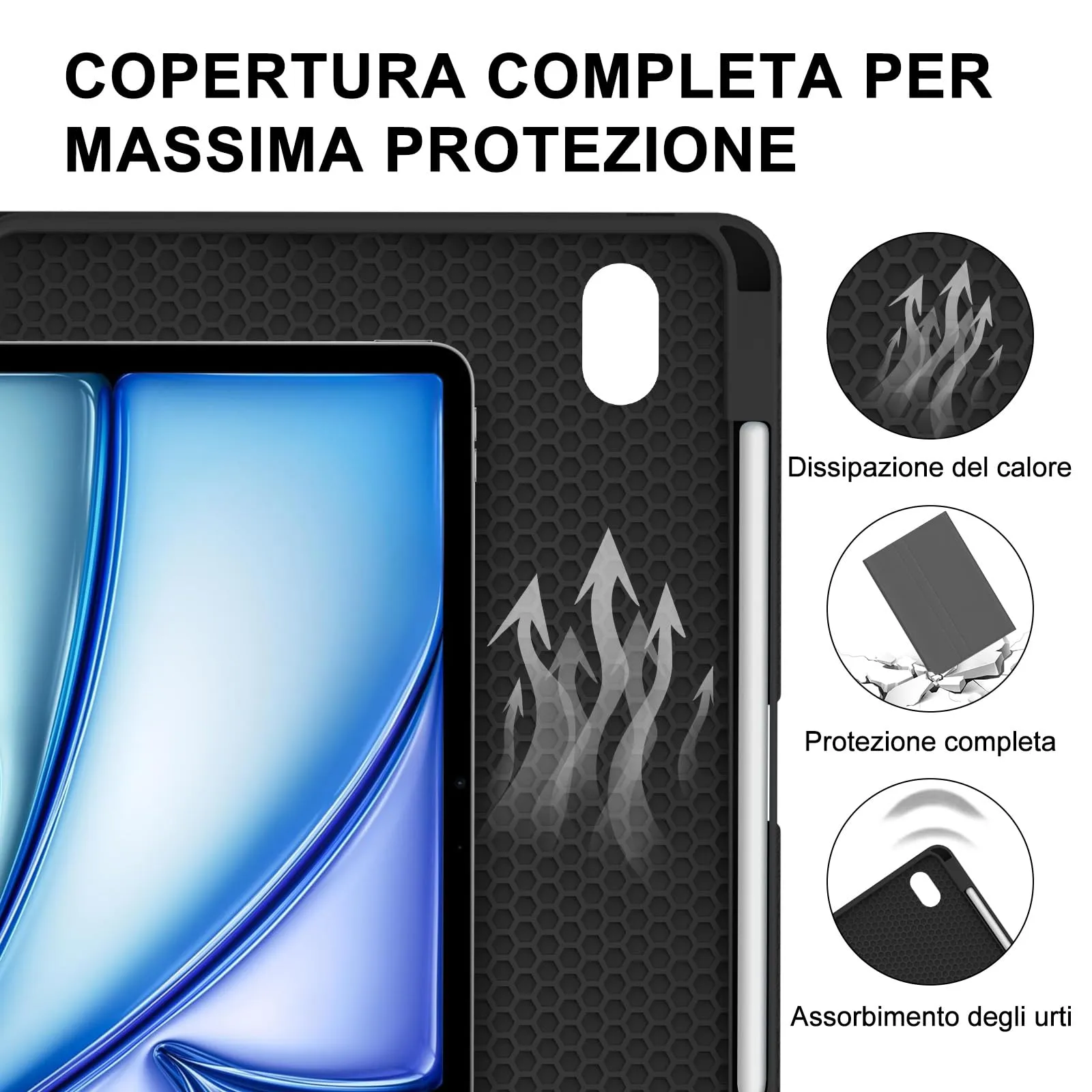 Cover Tastiera per iPad Air 11 M4 2026/M3 2025/M2 2024 11 Pollici - immagine 7