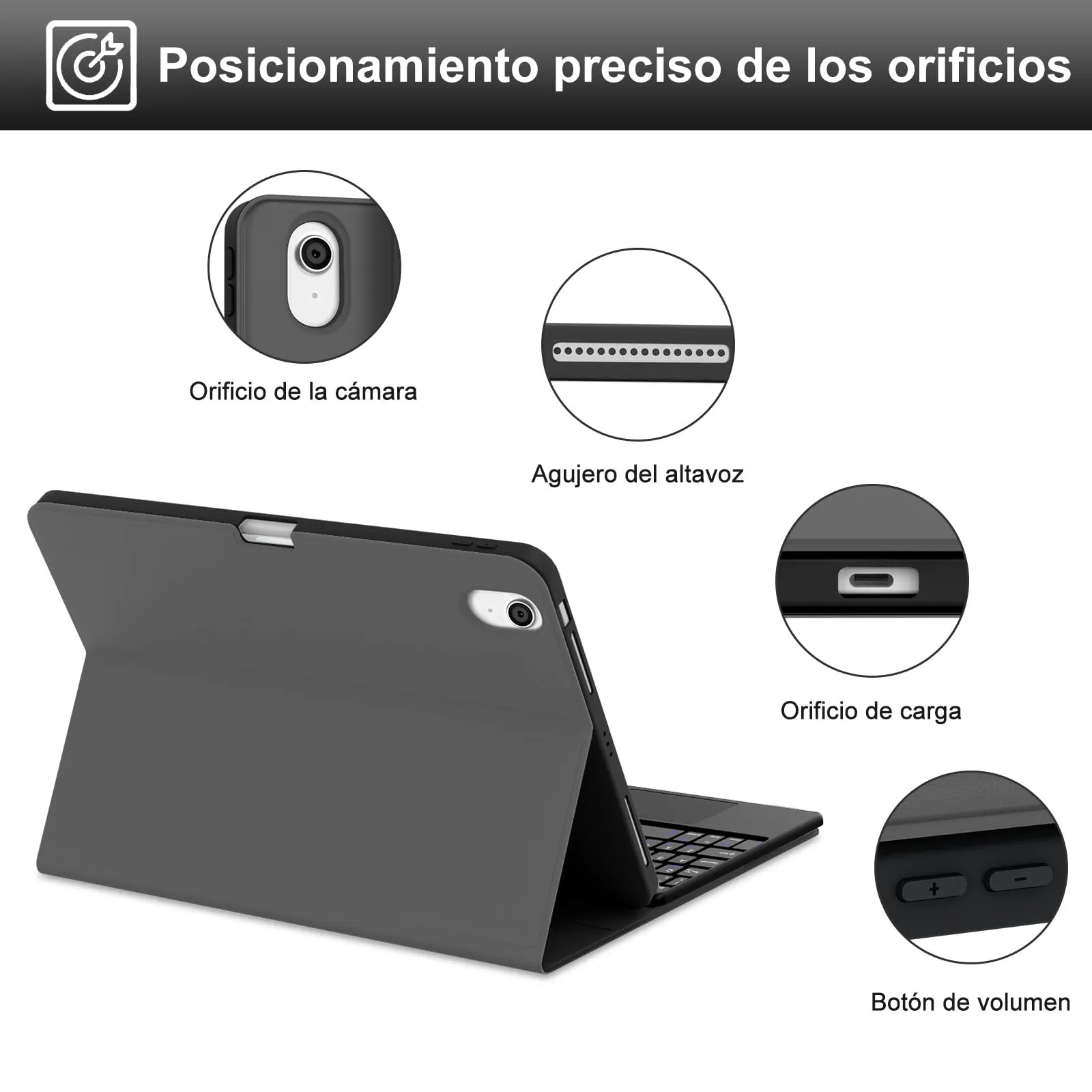 Cover Tastiera per iPad Air 11 M4 2026/M3 2025/M2 2024 11 Pollici - immagine 7