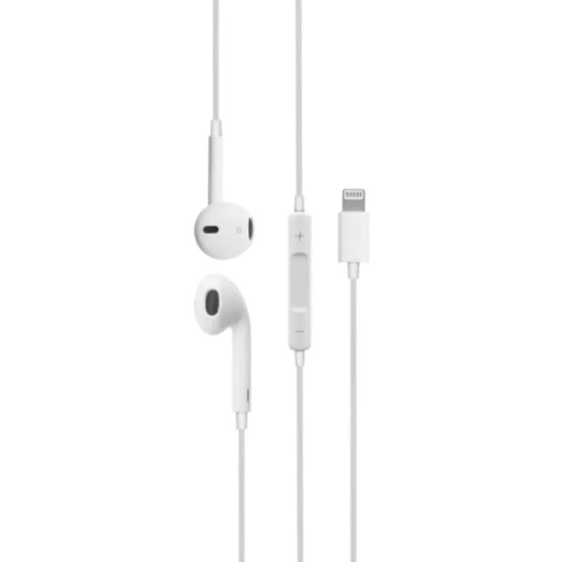 Auricolari DCU Advance Tecnologic con filo bianco compatibili Apple con microfono e controllo volume - immagine 1