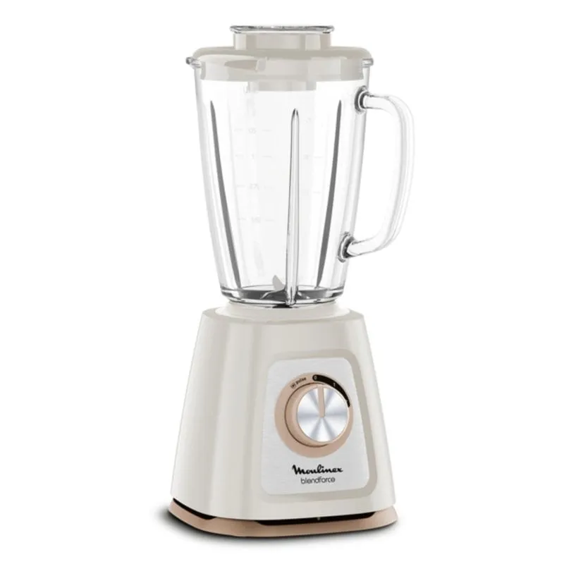 Frullatore Moulinex Blendforce LM430A10 800 W 1,75 L Vetro Termoresistente Crema - immagine 1