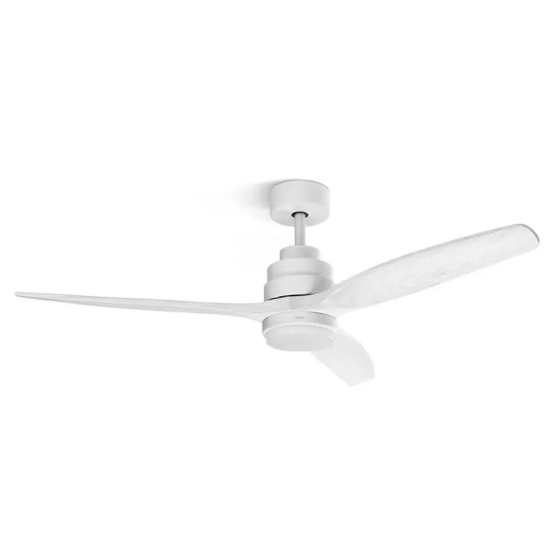 Ventilatore da Soffitto con Luce CFNP 3 Pale Legno Naturale 132cm LED 6 Velocità Telecomando - immagine 1
