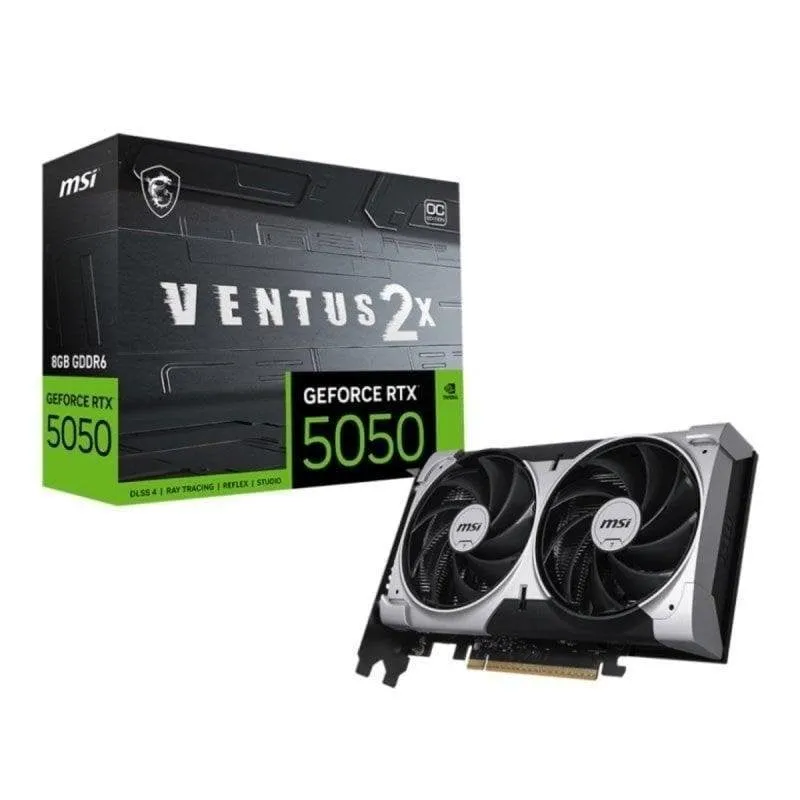 Scheda Grafica MSI GeForce RTX 5050 VENTUS 2X OC 8GB GDDR6 Reflex 2 RTX AI DLSS4 - immagine 1