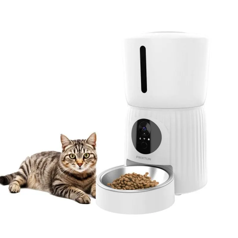 Mangiatoia intelligente WiFi con telecamera Full HD, audio bidirezionale, controllo tramite app 4L per animali domestici - immagine 1