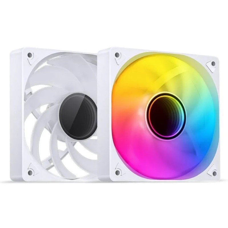 Ventilatore Jonsbo SL-120WR 12 cm 600-1500 RPM Bianco Multi LED Ventilatore - immagine 1