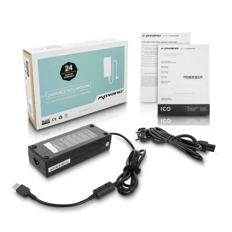 Alimentatore Lenovo 135W 20V 6,75A connettore quadrato 11x4,5mm nero - immagine 1