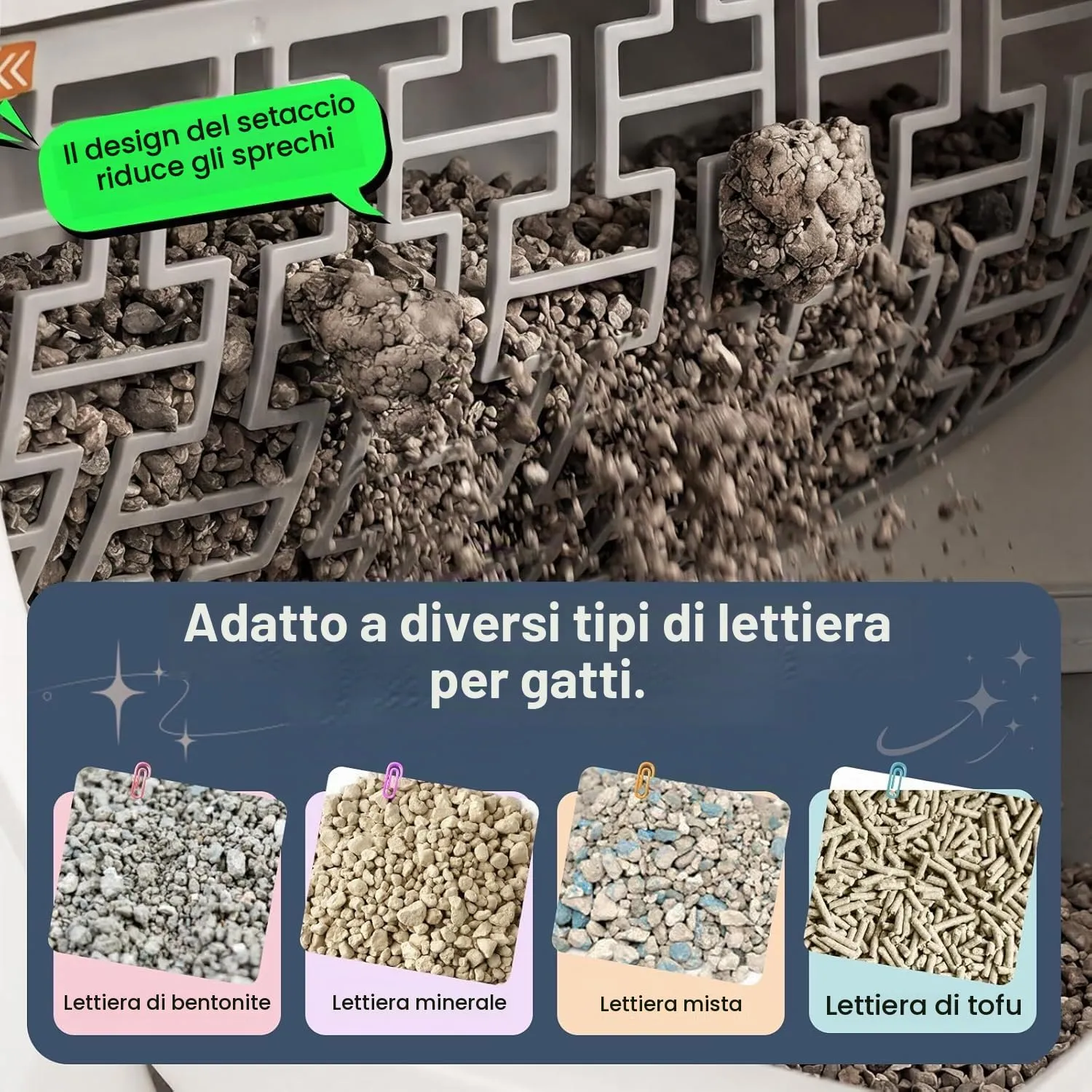 Lettiera Gatto Autopulente XXL, 79L Grande capacità Lettiera Gatto Chiusa, Sensori di Sicurezza, Eliminazione Odori, Anti Trappola, Controllo App, Silenziosa, Lettier Automatica per più Gatti - immagine 7