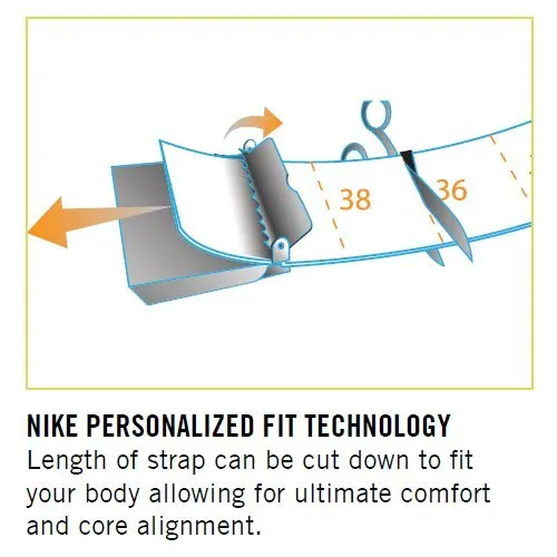 NIKE Cintura singola reversibile da donna, Nero/Bianco, Etichettalia unica - immagine 4