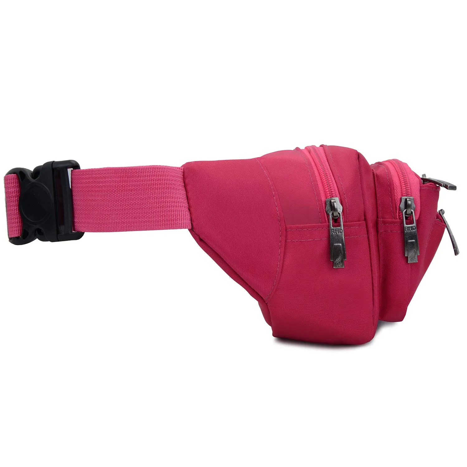 Impermeabile Borse Banana Uomo Donna Sport Running Zaini Escursionismo Borse Sportive Bici Custodie per Coltelli e Strumenti da Trekking (Rosa) - immagine 6