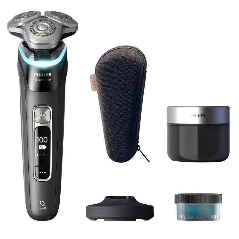 Rasoio Elettrico Viso Philips i9000 Prestige XP9200/30 Senza Filo 60 min Wet&Dry 3 Testine SkinIQ - immagine 1