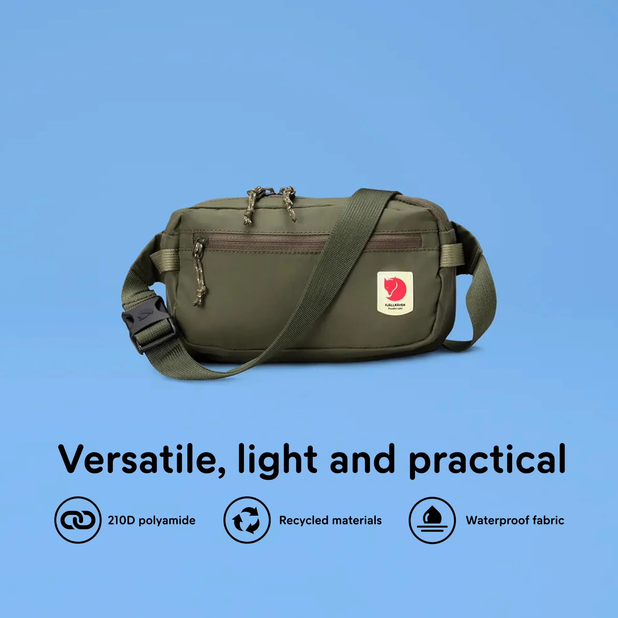 Fjällräven marsupio borsa a tracolla High Coast Hip Pack Patina Green verde - immagine 3