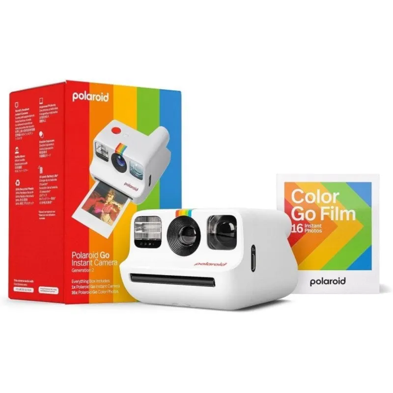 Fotocamera Polaroid Go 6282 Bianca Auto Focus Flash USB-C Batteria 750mAh - immagine 1