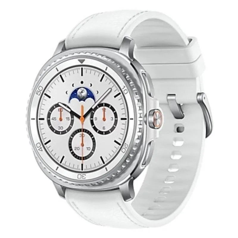 Samsung Galaxy Watch8 Classic Bluetooth GPS NFC 46mm Super AMOLED Argento Correa Bianca IP68 5ATM - immagine 1
