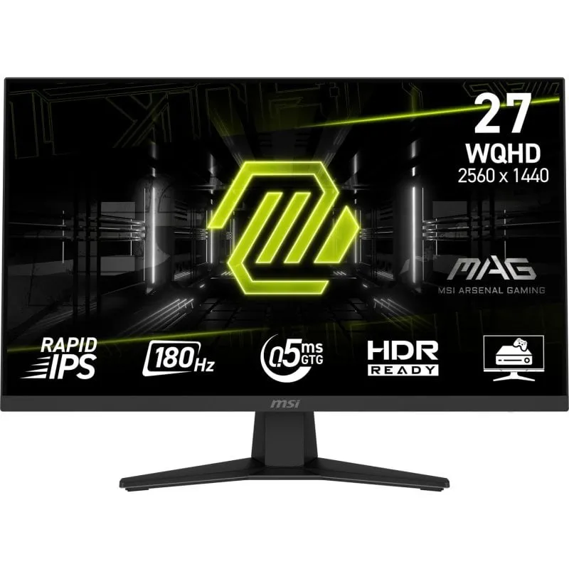 Monitor MSI MAG 274QF 27" 2560x1440 180Hz Rapid IPS Wide Quad HD 0.5ms Nero - immagine 1