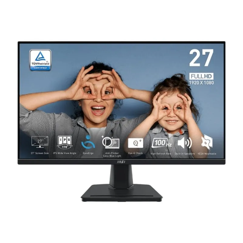 Monitor MSI Pro MP275QDE 27" Wide Quad HD 2560x1440 100Hz IPS Flicker Free - immagine 1