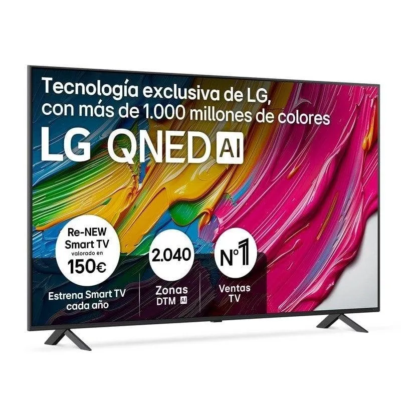 TV LG QNED 65QNED80A6A 65" 4K UltraHD 60Hz Smart TV WebOS HDR10 AI Sound Pro - immagine 1