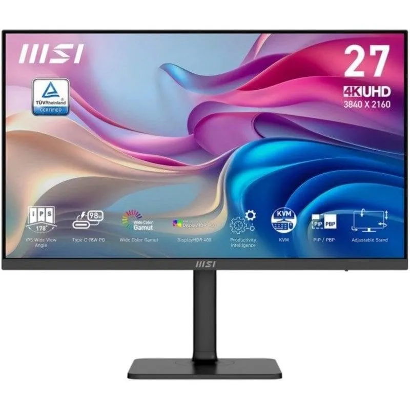 Monitor PC MSI Modern MD272UPHG 27" UltraHD 4K 60Hz IPS HDR400 USB-C KVM 4ms - immagine 1