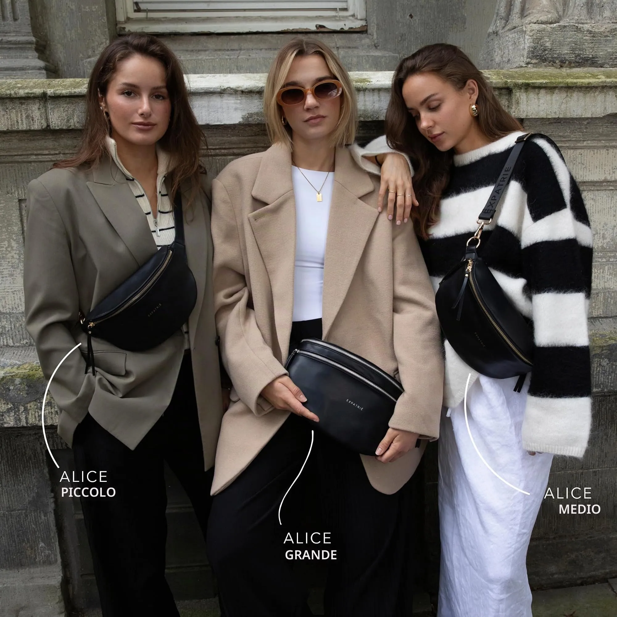 Expatrié Marsupio Donna Nero – Alice Medium - immagine 2