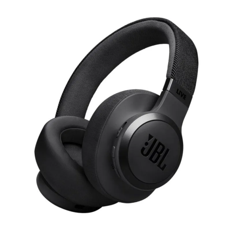 Auricolari JBL Live 770NC wireless Bluetooth 5.3 con cancellazione rumore, microfono e USB-C neri - immagine 1