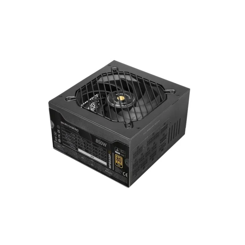 Mars Gaming MPB850PSI Alimentatore ATX completamente modulare 850W Garanzia di 10 anni 80plus Gold Nero - immagine 1